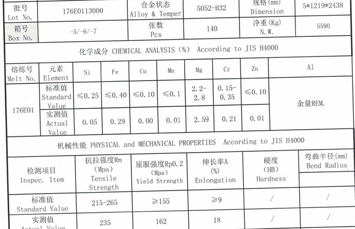 5052 aluminum plate